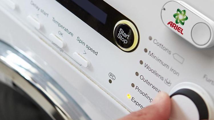 Mit einem Knopfdruck an der Waschmaschine wird Waschmittel nachbestellt. Foto: Amazon