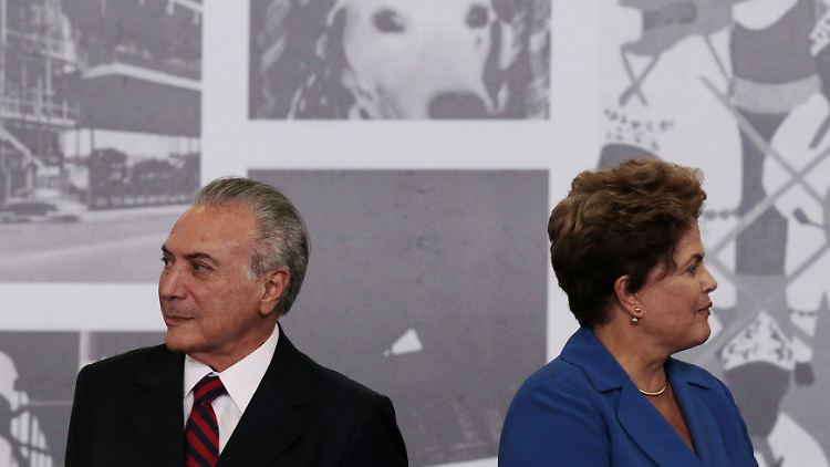 Michel Temer und Dilma Rousseff haben sich nichts mehr zu sagen.