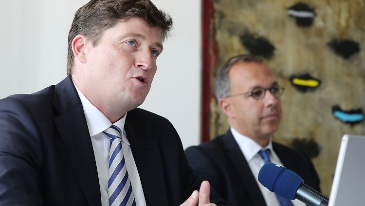 Jan Ockelmann (links), Sanierungsvorstand von KTG Agrar, und Stefan Denkhaus, Rechtsanwalt für Insolvenzverfahren und KTG-Sachwalter, haben nicjhts Gutes zu berichten.