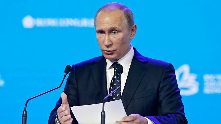 Wladimir Putin in Wladiwostok.