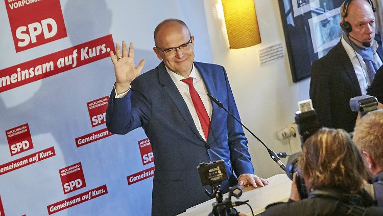 Erwin Sellering könnte seine Koalition mit der CDU fortführen.