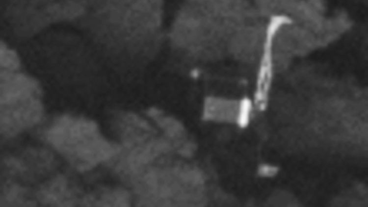 "Philae" steckt auf Tschuri fest.