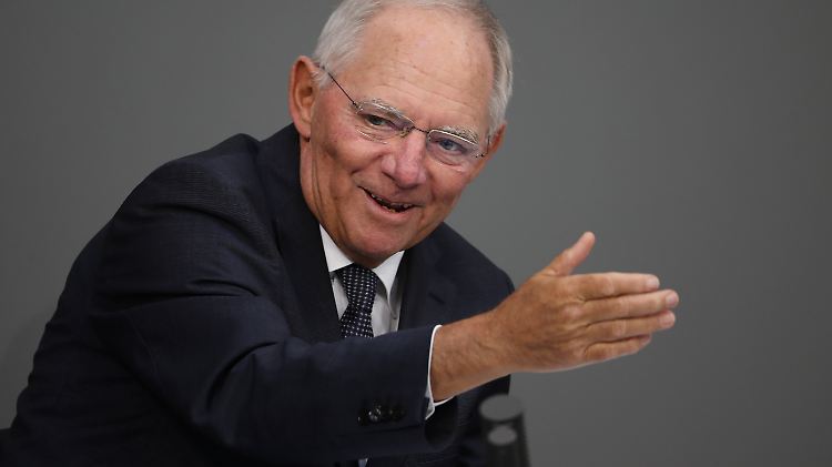 Bundesfinanzminister Wolfgang Schäuble zum Auftakt der Haushaltswoche im Bundestag.