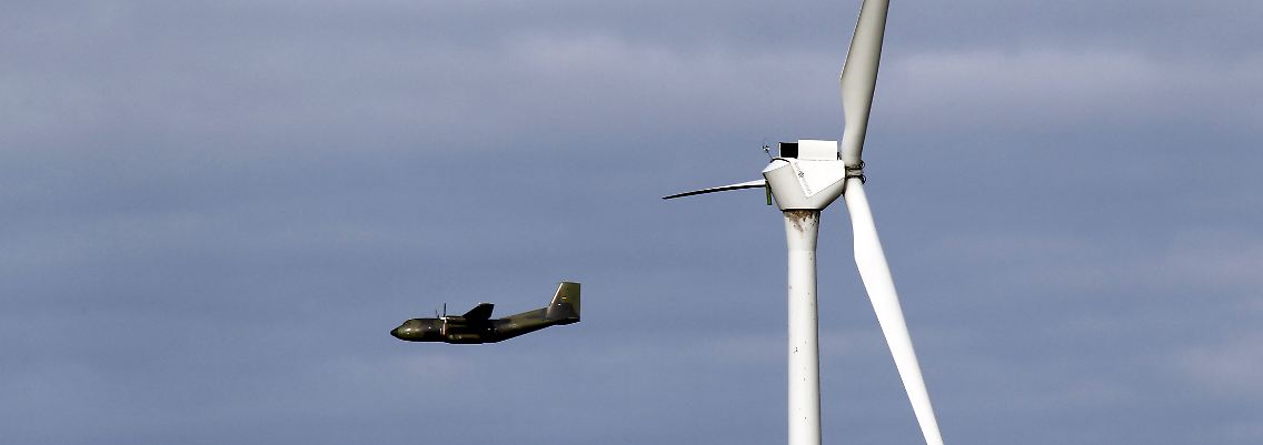 Windräder stören das Radarsystem: das Erkennen von Luftfahrzeugen wird erschwert.