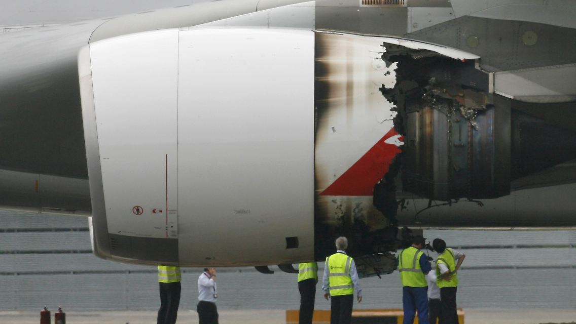 Probleme mit dem Triebwerk: Notlandung einer Qantas-Maschine.