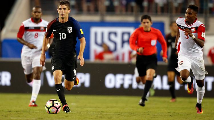 Christian Pulisic von Borussia Dortmund zeigte beim Spiel der USA gegen Trinidad und Tobago eine überzeugende Leistung.