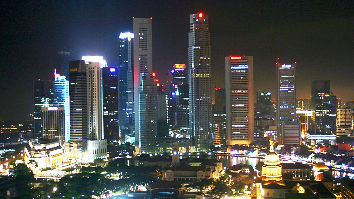 Eine Skyline zum Verlieben - eine Stadt zum Geschäftemachen: Singapur.