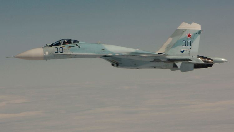 Russischer Kampfjet vom Typ Su-27