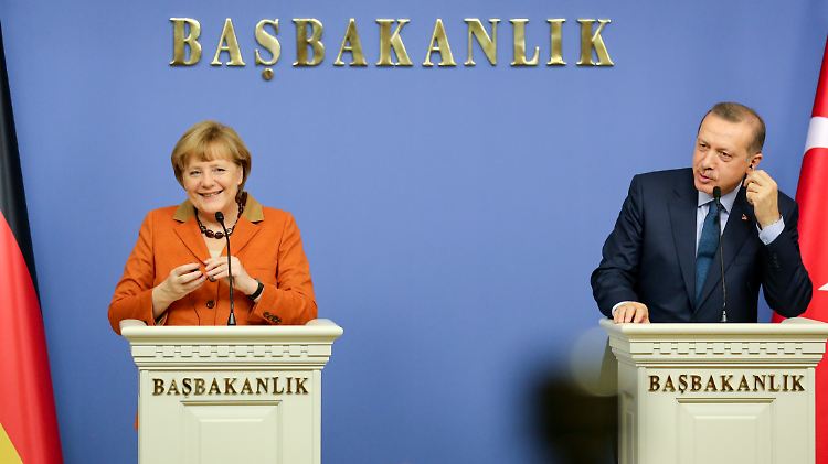 Die Differenzen sind vorerst ausgeräumt: Kanzlerin Angela Merkel und der türkische Präsident Recep Tayyip Erdogan.