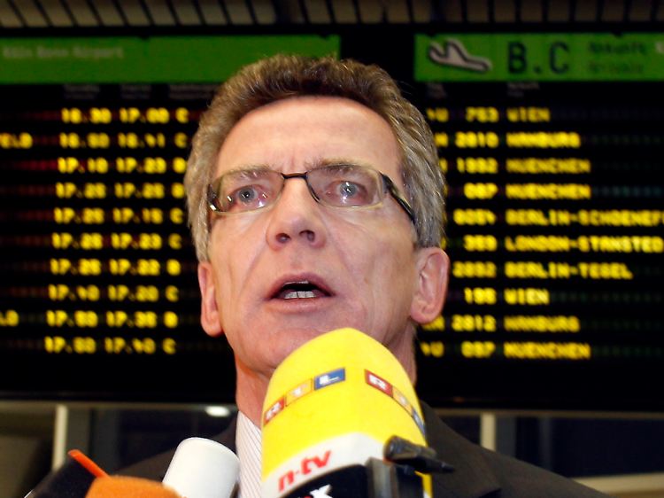 Innenminister Thomas de Maizière (CDU) will bis Dezember ein Anti-Terror-Paket für die Luftfracht durchsetzen.