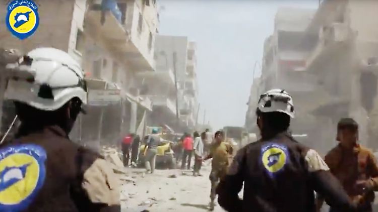 Viele Weißhelme sind bei ihrem Einsatz selbst den Bomben zum Opfer gefallen.