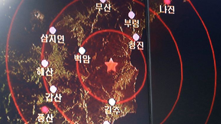 Südkoreanische Seismologen messen Erschütterungen in der Nähe des nordkoreanischen Testgeländes.