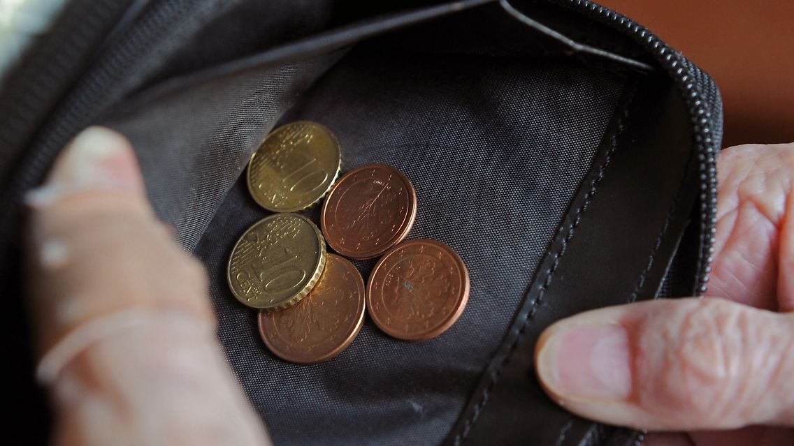 Die Gefahr von Altersarmut wächst.
