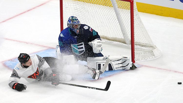 Das Team aus Europa kassiert gegen Nordamerika gleich vier Treffer.