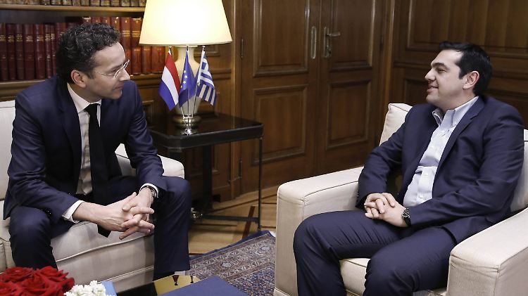 Eurogruppen-Chef Jeroen Dijsselbloem und Griechenlands Regierungschef Alexis Tsipras mögen's locker. 