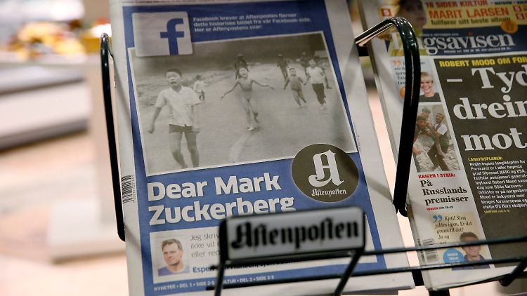 Der Chefredakteur der norwegischen Zeitung Aftenposten warf Facebook in einem offenen Brief Zensur und Machtmissbrauch vor.