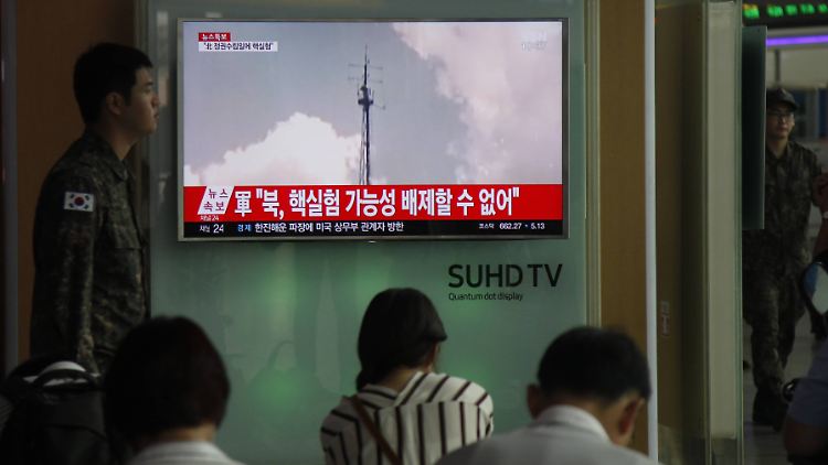 Das staatliche Fernsehen in Nordkorea meldete: Ein "Atomsprengkopf" wurde am Freitag, dem 68. Jahrestag der Staatsgründung, erfolgreich zur Explosion gebracht.
