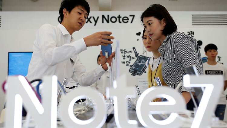 Probleme mit dem neuen Flaggschiff: Das "Galaxy Note 7" sollte eigentlich die Marktführerschaft von Samsung ausbauen.