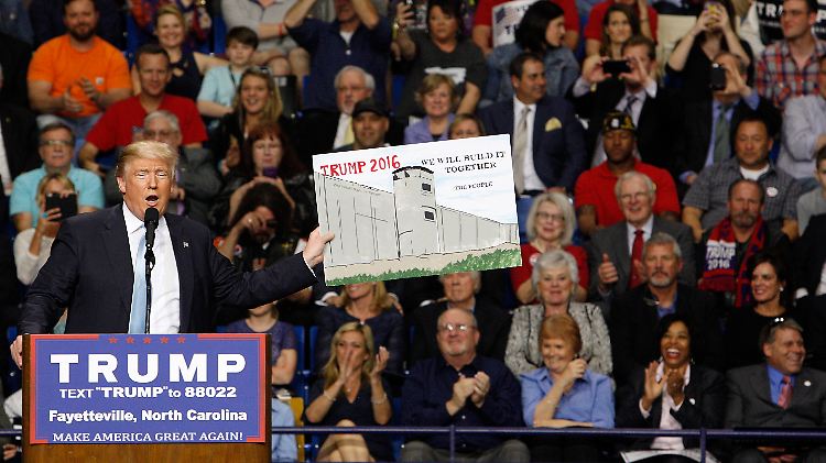 Will eine Mauer an der Grenze zu Mexiko errichten lassen: Donald Trump.