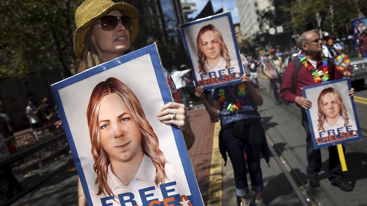 Chelsea Manning erfährt viel Unterstützung von Aktivisten.