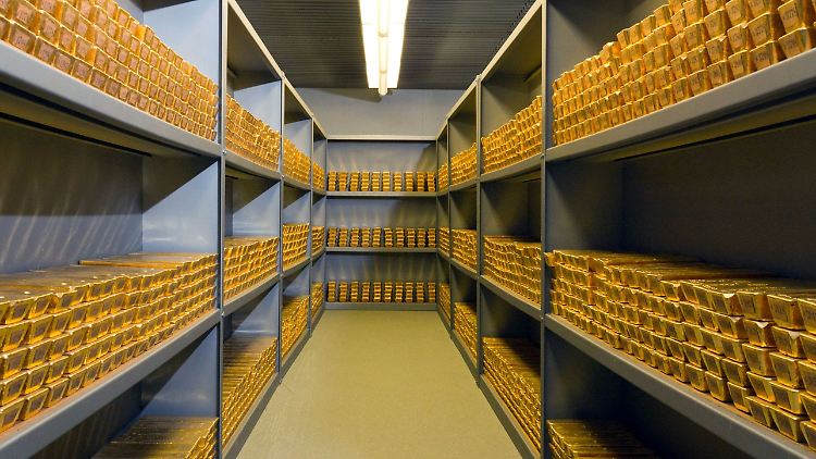Starker Anstieg seit Jahresbeginn: Die Nachfrage nach Gold (hier im Tresor der Bundesbank) und auf Gold basierten Wertpapieren steigt deutlich.
