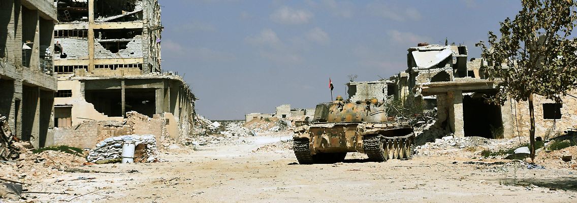 Nach den jahrelangen Kämpfen sind Teile von Aleppo in Schutt und Asche gebombt.