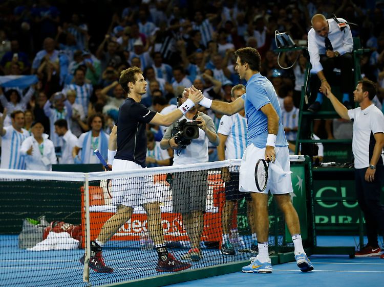 Wie in Rio ging es auch in Glasgow über fünf Sätze zwischen Juan Martin del Potro und Andy Murray. Diesmal siegte der Argentinier.