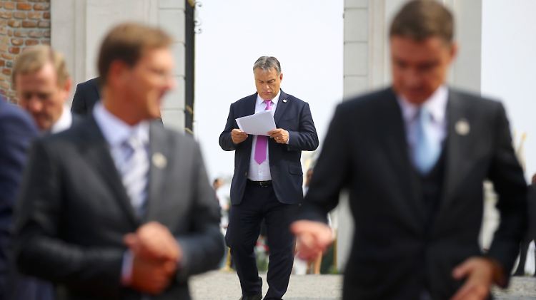 Viktor Orban verweigerte sich dem Optimismus, den die Staats- und Regierungschefs in Bratislava mehrheitlich versprühten.