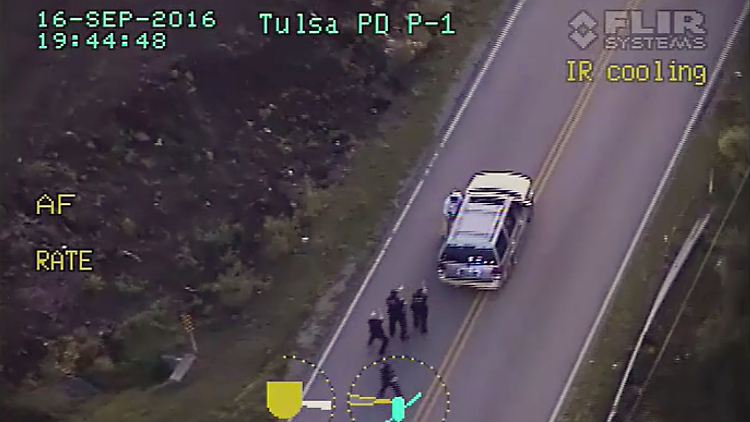 Screenshot aus einem der Videos, die die Polizei von Tulsa veröffentlichte.