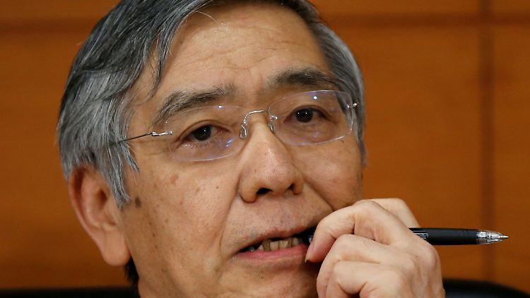 Haruhiko Kuroda erklärt die Notenbank-Politik.