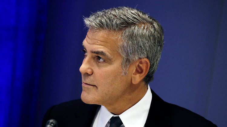 Wusste von nichts: George Clooney bei der UN-Generalversammlung. 