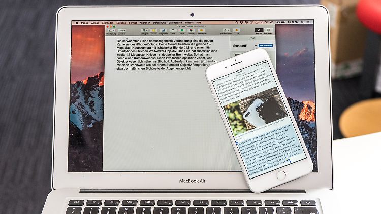 Mit der allgemeinen Zwischenablage können unter macOS Sierra Inhalte ganz einfach per Kopieren/Einsetzen vom iPhone auf den Mac geholt werden.