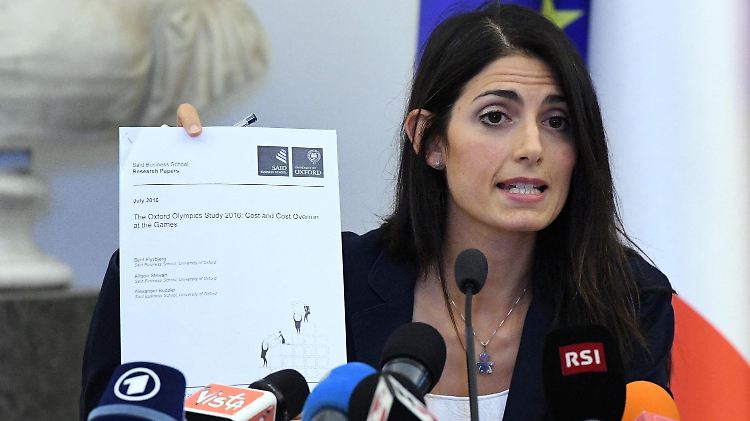 "Es ist unverantwortlich, Ja zu dieser Kandidatur zu sagen": Virginia Raggi.