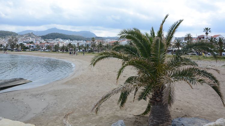 Badestrand Reyhmno auf Kreta.
