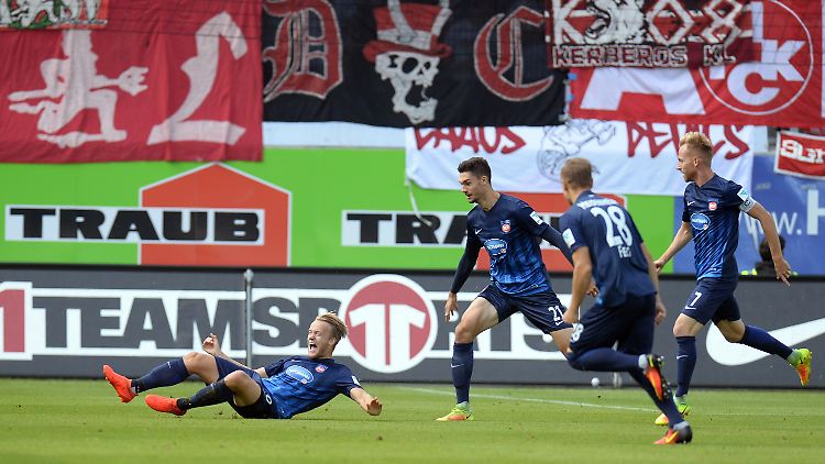 Freude pur beim 1. FC Heidenheim.