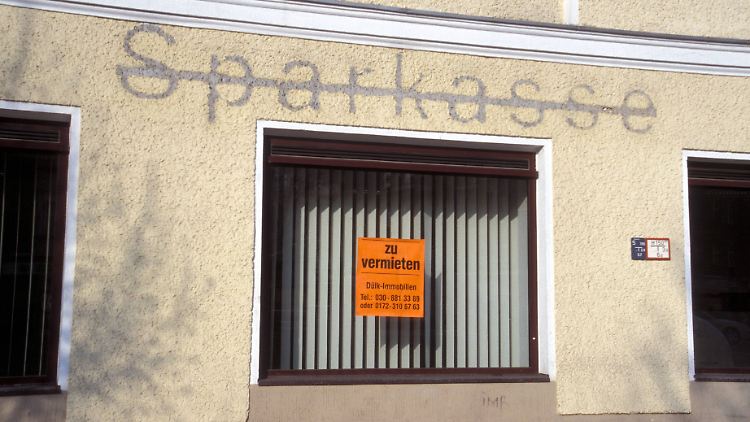 Eine weniger: Diese Sparkassenfiliale in Berlin hat es schon vor Jahren erwischt.