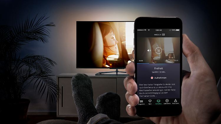 Für die Bedienung von Waipu.TV genügt eine App.