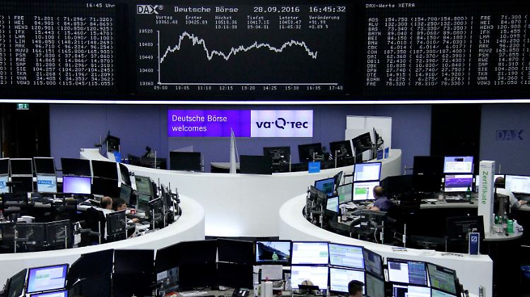 Freundlicher Start, frühes Tageshoch, nervöses Pendeln am Nachmittag: Der Dax zur Wochenmitte.