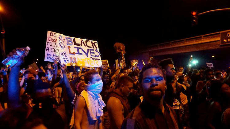 Demonstranten in El Cajon.