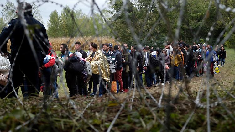 Die ungarische Grenze im September 2015: Ebenso wie Ungarn wehrt sich auch Tschechien gegen die Aufnahme von Flüchtlingen.