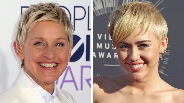 Riechen beide bestimmt ganz gut: Ellen und Miley. 