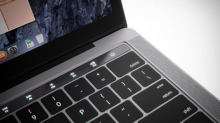 Sieht echt aus: So stellt sich Martin Hajek das neue Macbook Pro mit OLED-Display vor.