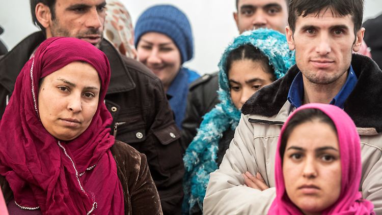 Flüchtlinge in einer Unterkunft im hessischen Limburg