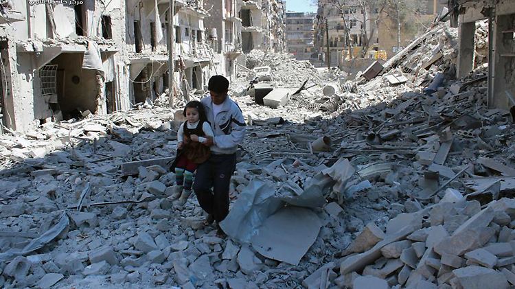 Die Luftangriffe in Aleppo treffen vor allem die Rebellengebiete im Osten der Stadt.