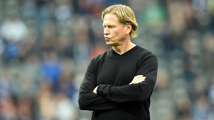 Markus Gisdol sieht man die Enttäuschung deutlich an.