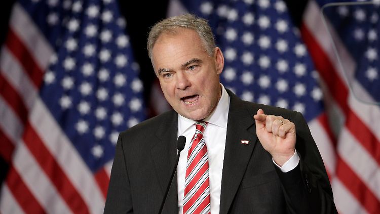 Tim Kaine, Senator aus Virginia, wäre nach einem Wahlsieg von Hillary Clinton Vizepräsident.
