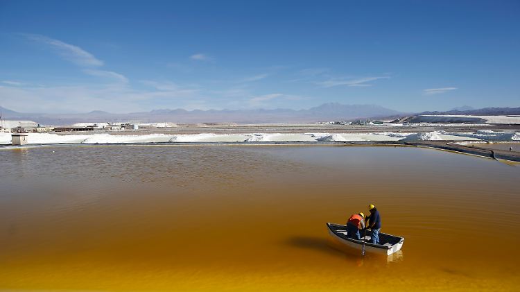 In der Atacamawüste wird weltweit die größte Menge Lithium gewonnen.
