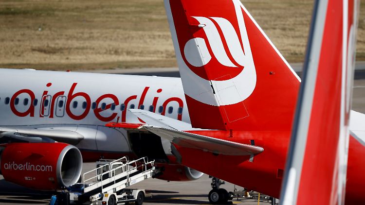 Zahlreiche Maschinen von Air Berlin blieben in den vergangen Tagen am Boden.