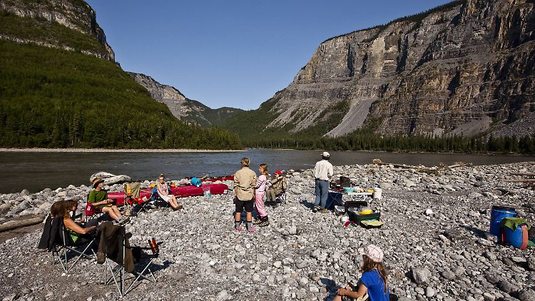 Urlauber im Nahanni-Nationalpark.