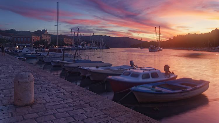 Abendstimmung auf Hvar in Stari Grad.